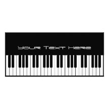 Tarjeta del estante del negocio del teclado de pia tarjeta publicitaria
