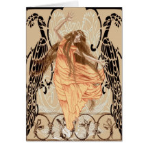 Tarjeta del estilo de Nouveau