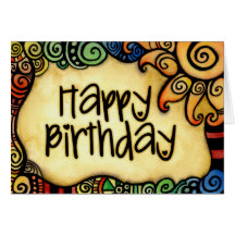 Tarjeta del feliz cumpleaños