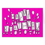 tarjeta del feliz cumpleaños