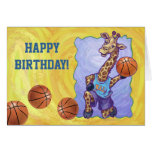 Tarjeta del feliz cumpleaños de la jirafa del balo
