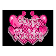 Tarjeta del feliz cumpleaños plantillas de tarjetas de visita