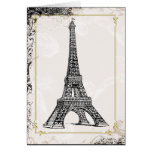 Tarjeta del francés de la torre Eiffel