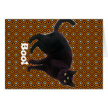 Tarjeta del gato de Scaredy