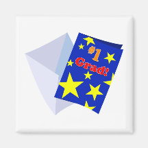 Tarjeta del graduado #1 imanes  
