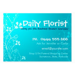 Tarjeta del gran negocio de BlueyFlora Plantillas De Tarjetas De Visita