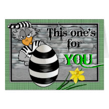 Tarjeta del Jailbird de Pascua