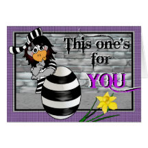 Tarjeta del Jailbird de Pascua
