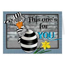 Tarjeta del Jailbird de Pascua