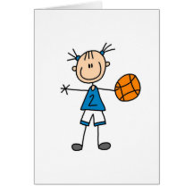Tarjeta del jugador de básquet del chica