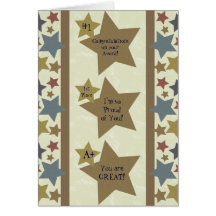 Tarjeta del logro de la estrella
