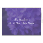 Tarjeta del lugar de la tabla del boda de la flor 