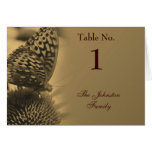 Tarjeta del lugar de la tabla del boda de la natur