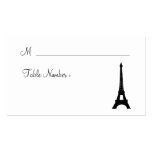 Tarjeta del lugar de París del damasco Tarjeta De Visita