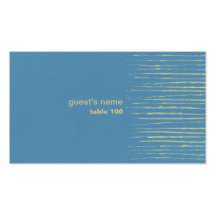 Tarjeta del lugar del azul de acero tarjeta de visita