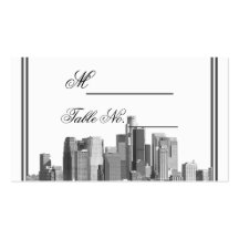 Tarjeta del lugar del boda del destino de Houston Tarjetas Personales