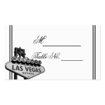 Tarjeta del lugar del boda del destino de Las Vega Tarjeta De Visita