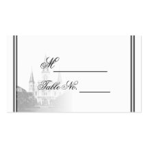 Tarjeta del lugar del boda del destino de New Orle Tarjetas De Visita