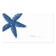 Tarjeta del lugar del Seashell de las estrellas de Tarjetas Personales