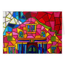 Tarjeta del mosaico de Álamo