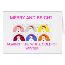 TARJETA DEL MUÑECO DE NIEVE