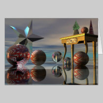 Tarjeta del navidad surrealista mágico/del Año Nue tarjetas
