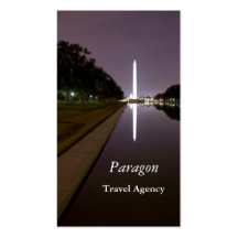 Tarjeta del negocio de representación del viaje tarjeta de visita