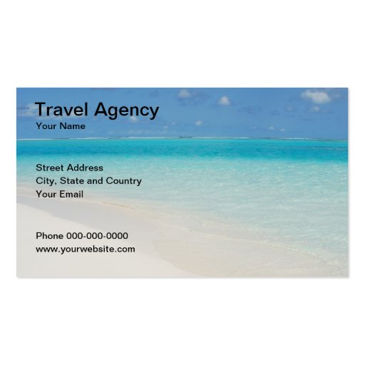 Tarjeta del negocio de representación del viaje tarjeta de visita