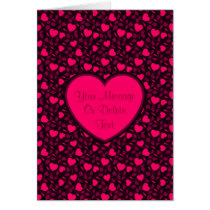 Tarjeta del ornamental del corazón tarjetas