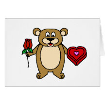 Tarjeta del oso de peluche