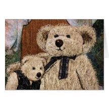 Tarjeta del oso de peluche de Carroll