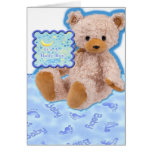 Tarjeta del oso de peluche del bebé