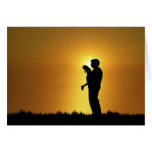 Tarjeta del padre y de la hija