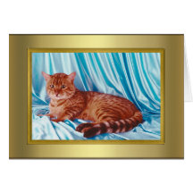 Tarjeta del pedigrí del gato