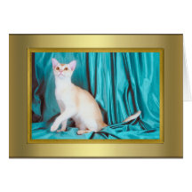 Tarjeta del pedigrí del gato