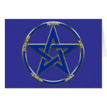 Tarjeta del Pentagram de la tierra, del aire y del
