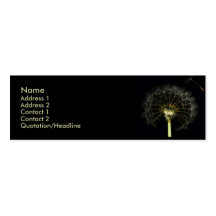 Tarjeta del perfil de Dandilion Plantillas De Tarjeta De Negocio