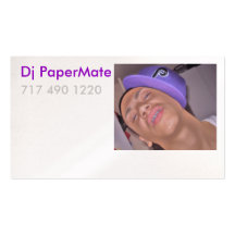 Tarjeta del perfil de DJ PaperMate Tarjeta Personal
