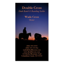 Tarjeta del perfil de Dude Ranch Tarjeta De Negocio