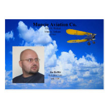 Tarjeta del perfil de la aviación de Joe Tarjeta De Visita