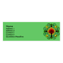 Tarjeta del perfil de la madre tierra tarjetas de visita
