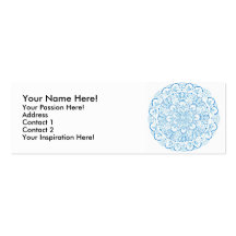 Tarjeta del perfil de la mandala 1 plantillas de tarjetas de visita