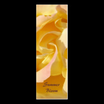 Tarjeta del perfil de la señal de Rose amarilla tarjetas de negocio