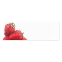tarjeta del perfil de las fresas tarjetas de visita