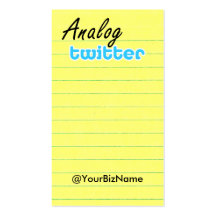 ¡Tarjeta del perfil/de nota! Yelbkinfo de AnalogTw Tarjeta De Visita
