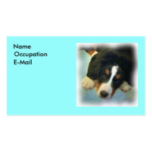 Tarjeta del perfil del amante del perrito plantilla de tarjeta de visita