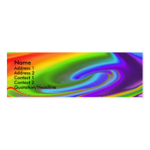 Tarjeta del perfil del final del arco iris tarjeta de visita