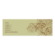 Tarjeta del perfil del Flourish Plantillas De Tarjetas De Visita