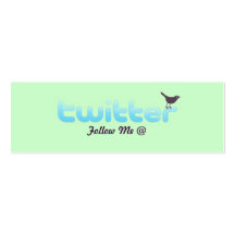 Tarjeta del perfil del gorjeo tarjeta de visita