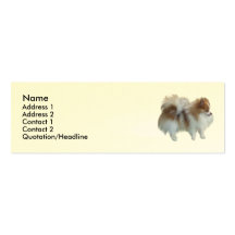 Tarjeta del perfil del perro tarjeta personal